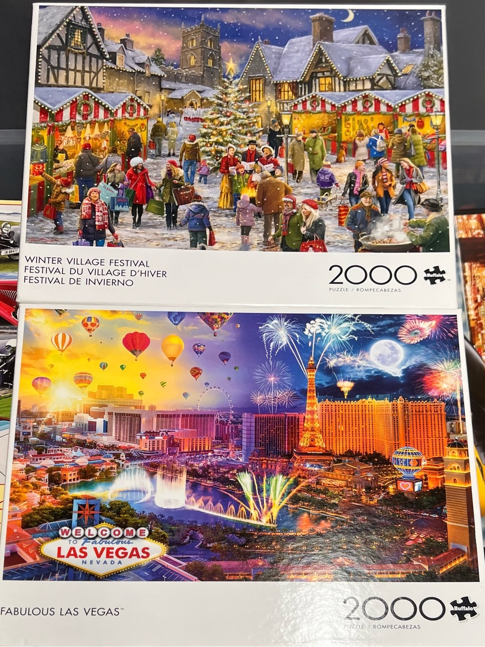 2000 Piece Buffalo Puzzles
• Holiday Festival Market
• Las Vegas Puzzles